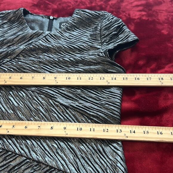 TORN BY RONNY Small KOBO $275 Metallic Stretch  Mini Dress Size S - Picture 9 of 10